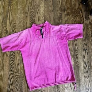 Honey-Komb Ezze wear short sleeve 1/4 zip pullover vintage